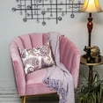 thumbnail image 6 of Parkland Collection Gracie 20x14" Paisley Cotton & Fabric Throw Pillow in White, 6 of 10