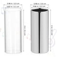 thumbnail image 2 of SHOWERORO 2pcs Guitar Slider Transparent Glass Slide for Electric Guitar Silver Accentuates Middle Harmonics, 2 of 5
