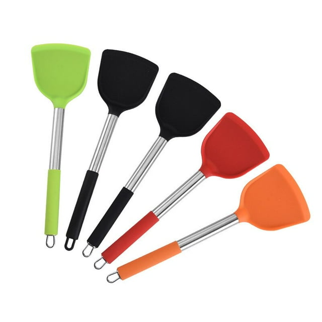 Egg Frying Pan Scoop Cooking Utensils Fried Shovel Silicone Turners Spatula Kitchen Tools Gadgets Cooking Accessories Nonstick