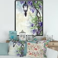 thumbnail image 2 of Designart 'Lilac Tree Lantern Vintage Impression' Traditional Framed Canvas Wall Art Print, 2 of 5