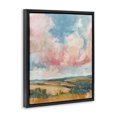 thumbnail image 3 of Stupell Industries Pink Clouds over Farmland Black Framed Floater Canvas Wall Art design by Nina Blue, 21 x 17, 3 of 9