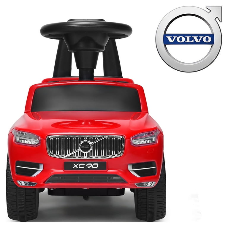Costway Kids Volvo Licensed Ride On Push Car Toddlers Walker w/ Horn &  Music Red
