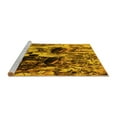 thumbnail image 2 of Ahgly Company Machine Washable Indoor Round Oriental Yellow Industrial Area Rugs, 7' Round, 2 of 4