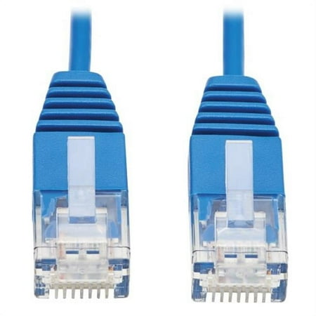 UPC: 0037332256911 | Tripp Lite N200-UR6N-BL 6 in. Cat6 Gigabit Molded Ultra-Slim UTP Ethernet Cable for RJ45 M & M Blue