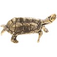 thumbnail image 3 of Brass Turtle Table Decor Vintage Small Gold Turtle Figurine Feng Shui Animal Statue Chinese Good Luck Wealth Sculpture for Home Office Garden, 3 of 10