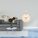 thumbnail image 2 of Arte de pared colgante,Decoración de pared de metal con colgante de hierro nórdico de lujo,Arte de pared de metal,regalo decorativo creativo moderno,Reloj de pared,Reloj de pared decorativo, 2 of 8