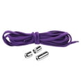 thumbnail image 2 of harmtty 1 Pair Sneaker Shoelaces Wear-resistant Elastic with Metal Buckles Lock Shoe Laces for Slip On Shoes,Purple, 2 of 8