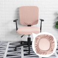 thumbnail image 3 of facefd Stretch Computer Chair Slipcovers Rotating Chair Seat Covers Cover office chair covers for Office Pink, 3 of 9