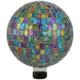 thumbnail image 3 of Northlight Mosaic Window Pane Outdoor Garden Gazing Ball - 10" - Multi-Color, 3 of 6