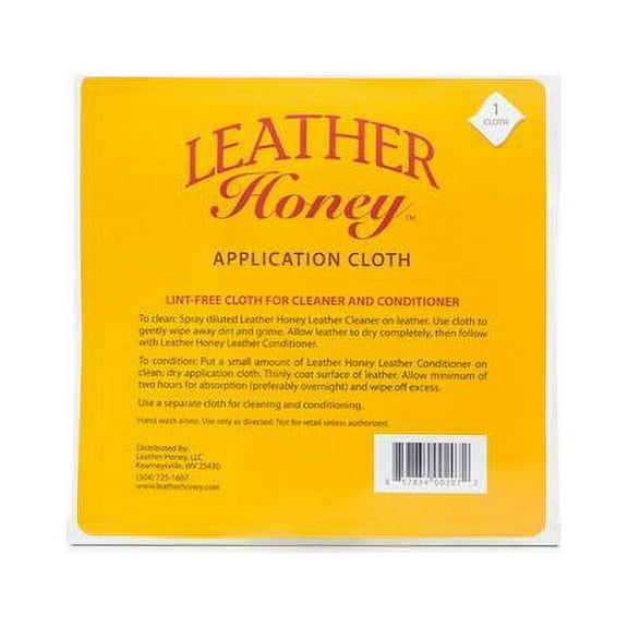 Leather Honey Lint Free Application Cloth for Use with Leather Honey Conditioner and Leather Honey Cleaner