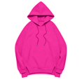 thumbnail image 4 of DHFJKG Hoodies For Women Side Slit Long Sleeve Sweatshirt Fall Drawstring Solid Color Pullover Tops With Pocket, 4 of 4