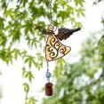 thumbnail image 4 of Metal Angel Wind Chime Hanging Decoration Ornament Bells Wing Angel Bell Decorative Hanging Bells, Gifts for Home Garden Decor Crafts, (Yellow), 4 of 5
