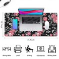thumbnail image 5 of Long Mouse Pads for Desk,Pioneer Flower Floral Print Pattern Desk Mats on Top Of Desks, Desk Mouse Pad Extra Large with 3mm Non-Slip Base and Stitched Edge for Gaming,Office,Work,Home 35.4"x15.7", 5 of 6