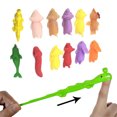 thumbnail image 1 of 10 Uds. De juguetes de animales voladores con dedos de Color aleatorio para niños, juguetes elásticos de eyección de dedos, 1 of 10