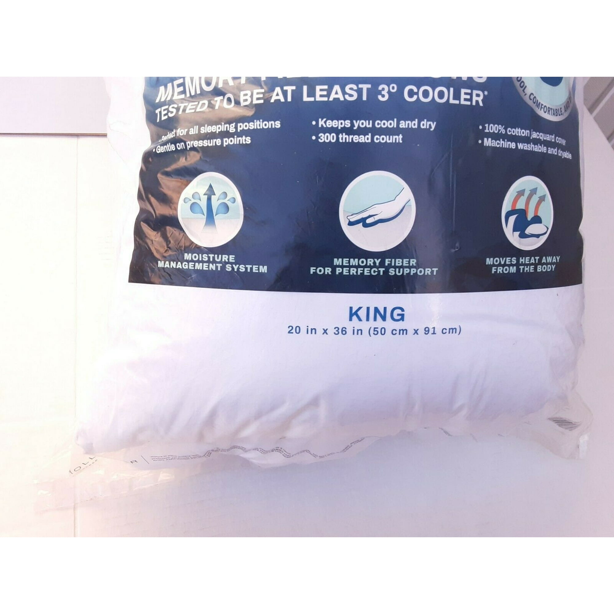 Live Comfortably Platinum Pillow, King (2 Pack)