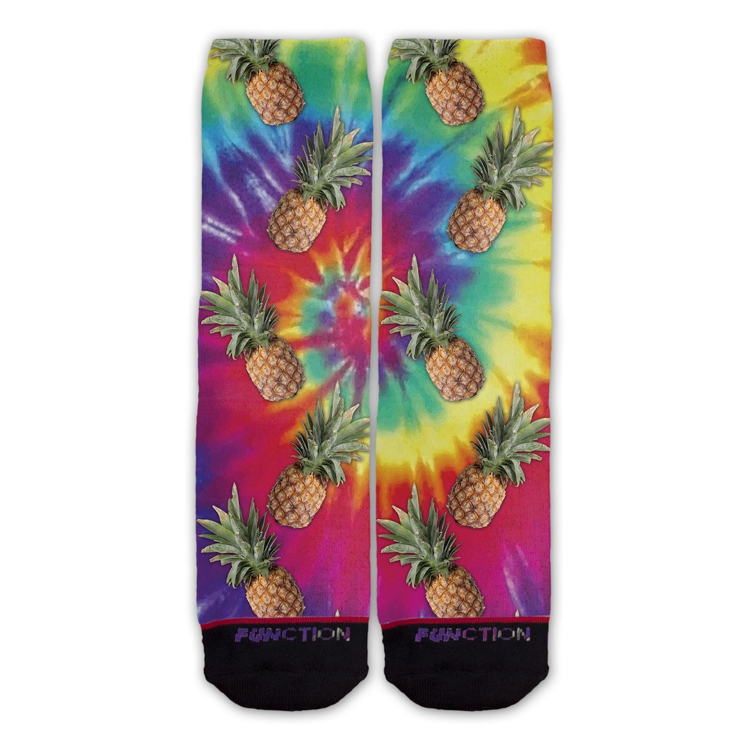 Function - Tie Dye Pineapple Fashion Socks - Walmart.com