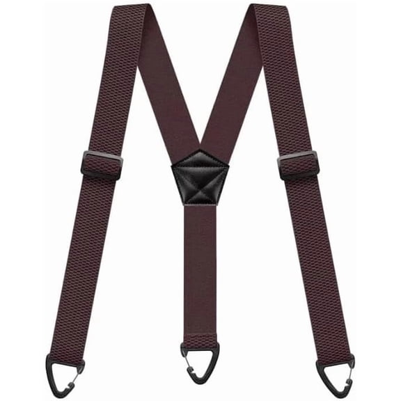 Men's X-Back Suspenders with Hook Clips,Men’s Hidden Suspenders – for Trousers, Hiking, Overall