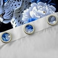 thumbnail image 4 of Feelyou Cheetah Leopard Teens Curtains Pack of 2 (42x84 Each), Romantic Jungle Animal Curtains Blackout, Blue White Anniversary Rose Bedroom Curtains, Window Curtains Home Decor, 4 of 6