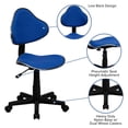 thumbnail image 2 of Blue Fabric Swivel Ergonomic Task Office Chair, 2 of 9