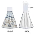 thumbnail image 3 of Yayeee Kitchen Hanging Hand Towels Set of 2 with Loop Bathroom Absorbent Tie Towel, Light Blue Mountain, 3 of 7