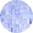 thumbnail image 1 of Ahgly Company Indoor Round Patchwork Blue Transitional Area Rugs, 8' Round, 1 of 4