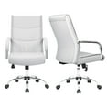 thumbnail image 6 of Lacoo Faux Leather High-Back Executive Ergonomic Office Desk Chair, White, 6 of 8