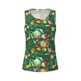 thumbnail image 3 of Picia Vegan Pattern Women's Workout Tank Top,Breathable Activewear,Slim Fit Athletic Top,Versatile Workout Moisture-wicking top-Small, 3 of 9