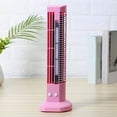 thumbnail image 4 of Fwttom Tower Fan - Quiet Bladeless Standing Fan with LED Light, 2 Speeds, Mini Portable Personal Desk Fan That Blow Cold Air, Fan for Bedroom Office Kitchen, 13", 4 of 9