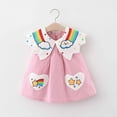thumbnail image 2 of Cethrio Baby Girls Dresses- Casual Fashion Sleeveless Cute Cotton Girls Summer Dresses Pink Size 12-18 Months, 2 of 10