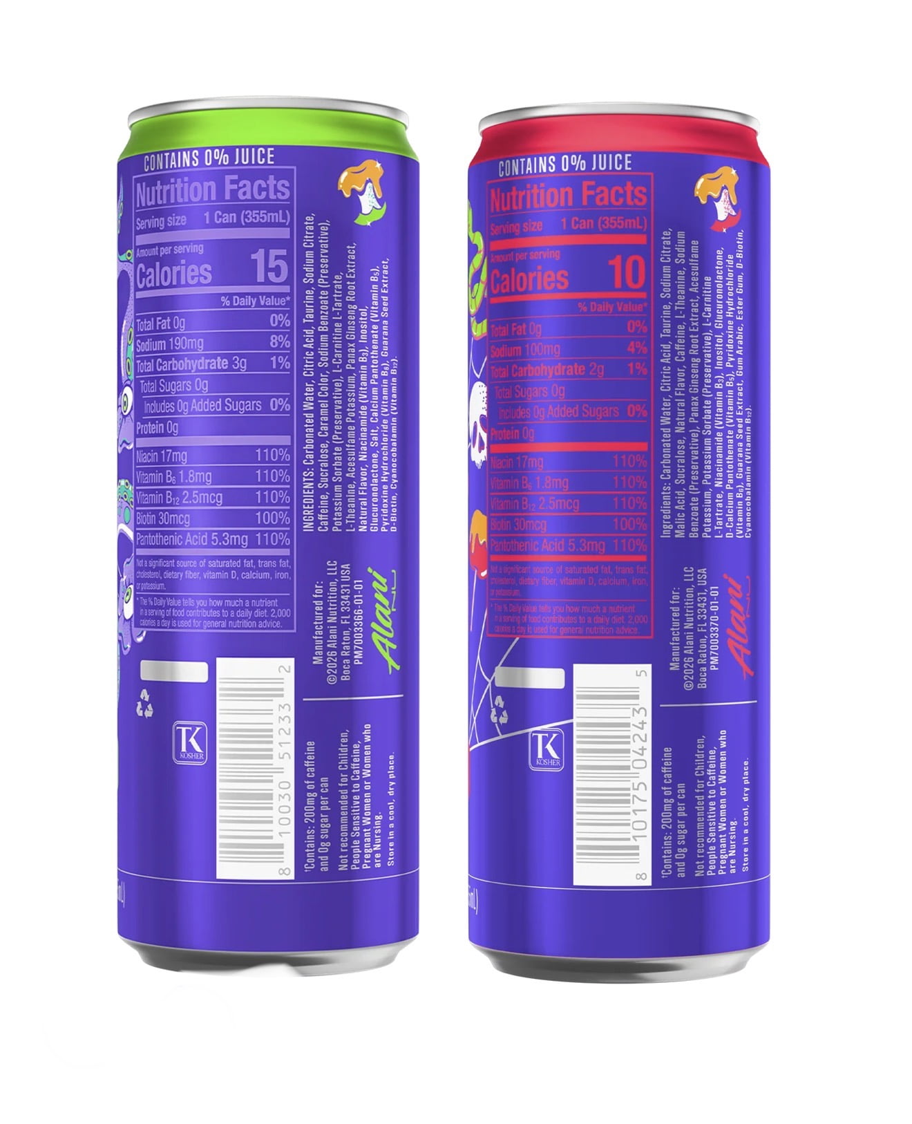 Alani Nu Witch's Brew & Ruby Apple 2 Pack (1 each) 12 Oz Cans