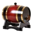thumbnail image 3 of Dispensador de Almacenamiento de Cerveza Soledad Barril de roble 3L rojo vino, 3 of 9