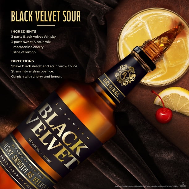 Black Velvet Canadian Whisky, 3 Years Aged, 1.75 L, 40% ABV