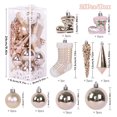 thumbnail image 2 of Christmas Ball Ornaments Set,Champagne Christmas Balls Christmas Tree Balls Champagne Glittering Christmas Tree Pendants Decorative Hanging, 2 of 3