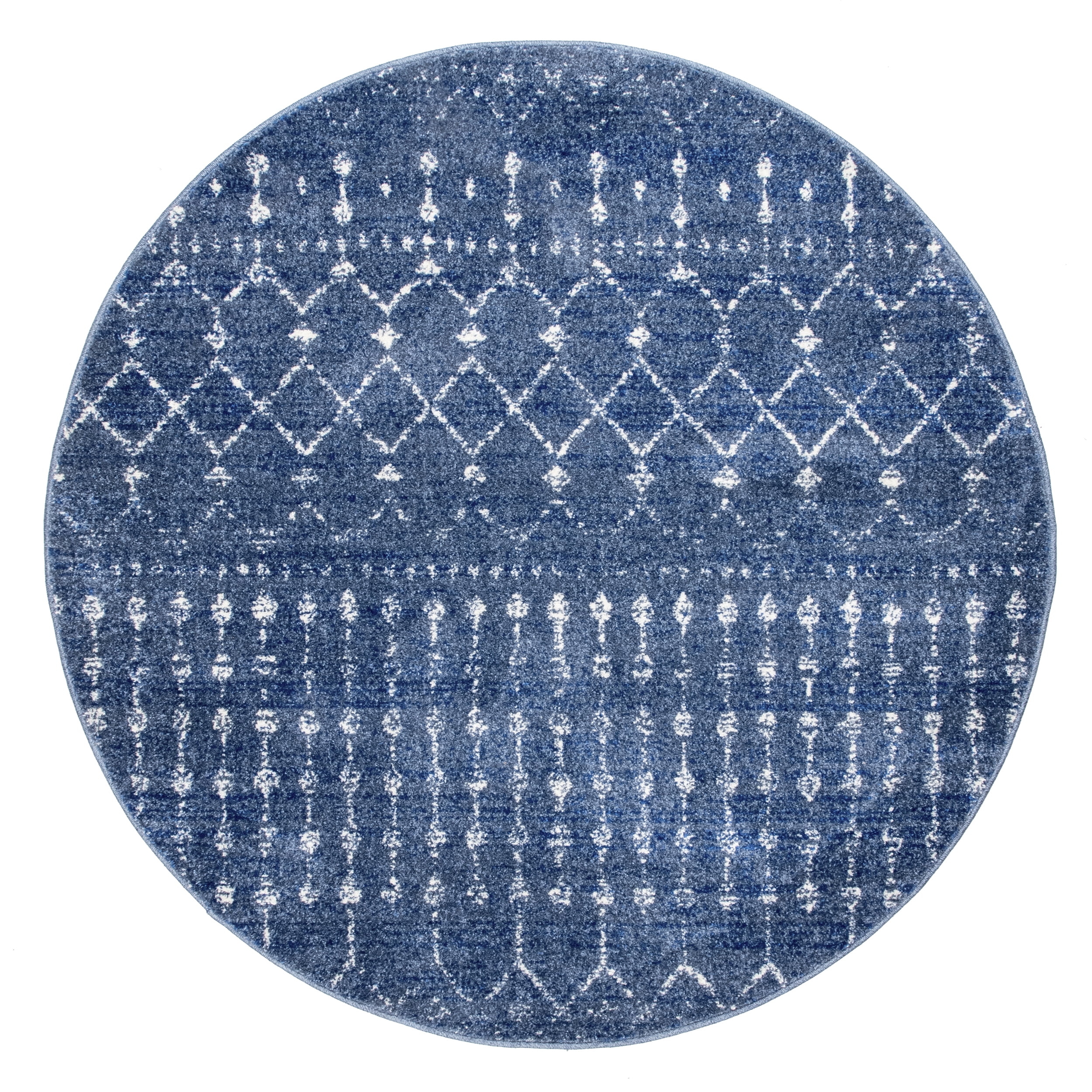 nuLOOM Moroccan Blythe Area Rug, 6' 7" x 9' Oval, Dark Blue