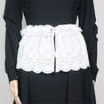 thumbnail image 4 of Huhudde Fashionable Lace Waist Skirt with Tie up Wrap Skirts Belt Women's Dress Accessory Loose See Through Beach Covers up, 4 of 11
