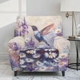 thumbnail image 2 of HELLHERO Hummingbird Daisy Print Recliner Couch Covers Slipcovers 4 Piece Recliner Cover 1 Seat Extra Large Furniture Protector for Reclining Sofa, 2 of 8