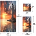 thumbnail image 3 of Coolnut 3 Piece Bath Towels Set, Super Soft Absorbent Sunset Light House Towels for Bathroom Gym Spa Hotel Decor Wash cloth, 3 of 7