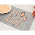 thumbnail image 5 of REGALWOVEN 4 Piece Silverware Set with Serving Utensils, Stainless Steel Flatware, Mirror Polished Cutlery Set for Kitchen Eating Tableware Rose Gold 4, 5 of 6