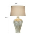 thumbnail image 5 of Kiza 28 Inch Table Lamp, Elongated Curved Urn, Cream Beige Stone Design, 5 of 5