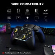 ISHAKO PC Controller, with 1000Hz Polling Rate, Hall Effect Joystick and Trigger, Controller for PC, Android/iOS/Mac/Steam