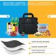 thumbnail image 2 of Lonchera para hombre y mujer Bolsa del Almuerzo Aislada Reutilizable para Adulto Gran Capacidad Función de Aislamiento A Prueba de Goteo Negro, 2 of 4