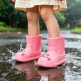 thumbnail image 2 of LIIPEE Kids Unisex Rain Boots For Boys And Girls Cartoon Cat Comfortable Soft Sole Lightweight Shoes Outdoor Garden Fashion Waterproof Cute Non- Footwear,4-4.5 Years, 2 of 5