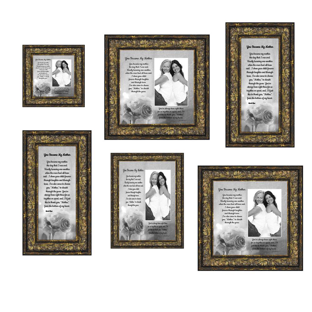 Picture Frame Set, 6 Piece Customizable Gallery Multi pack, 28x8, 2