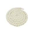 thumbnail image 2 of INSPIRE CHIC Chunky Rope Laces Round Hand-woven Shoe Laces Solid Color Shoelaces for Sneakers 1 Pair 130cm/51.18" Beige, 2 of 5