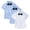 Blue+White-Bow, variant on Odeerbi 2-15 Years Toddler Kids Boys Girls Short Sleeve Dress Shirts 3 Pack Cotton School Uniform Shirts with Bow/Tie