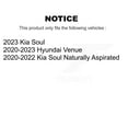 thumbnail image 2 of SIM Front Semi-Metallic Disc Brake Pads SIM-2285 for Car Hyundai Venue Kia Soul, 2 of 8