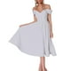 thumbnail image 1 of Vestido Vestido ajustado para mujer Cintura media Vestido midi elegante Traje de vacaciones (Blanco XL) Ygjytge Blanco T XL para Mujer, 1 of 8