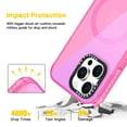 thumbnail image 4 of Allytechgroup Shockproof Case for Apple iPhone 16 Pro Max, Compatible with MagSafe iPhone 16 Pro Max Cover with Glitter Camera Frame, Transparent TPU iPhone 16 Pro Max Case with Wrist Strap, Pink, 4 of 5