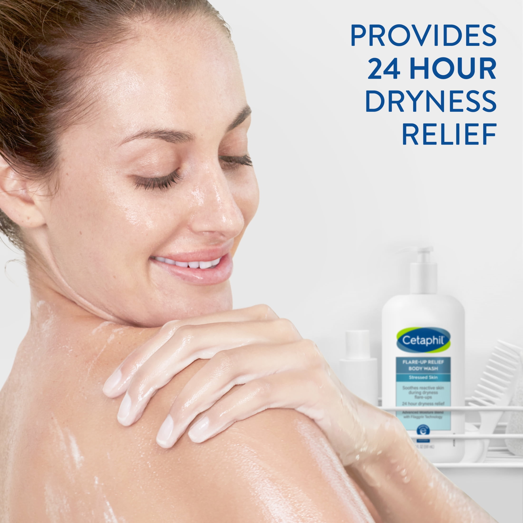 Cetaphil Daily Use Moisturizing Flare Up Relief Body Wash, Otameal, Unscented, 20 fl oz