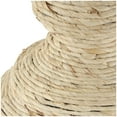 thumbnail image 4 of DecMode 14" Handmade Wrapped Beige Seagrass Vase with Abstract Bubble Shape, 4 of 9